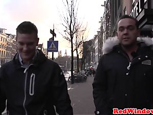 ginormous Amsterdam prostitute cockriding tourist
